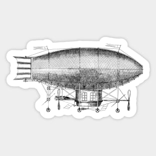 Vintage Airship Circa 1800-1900 Sticker